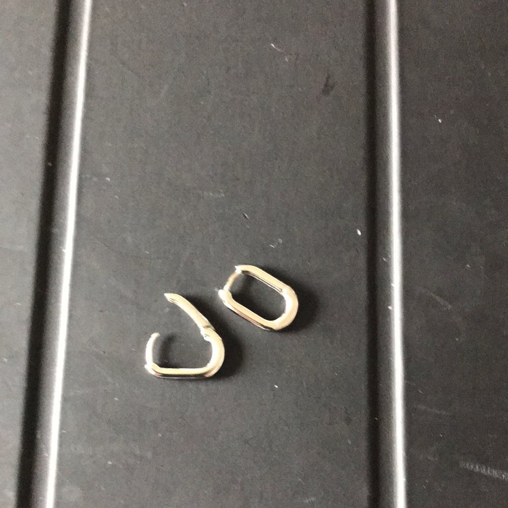 Silver hoops